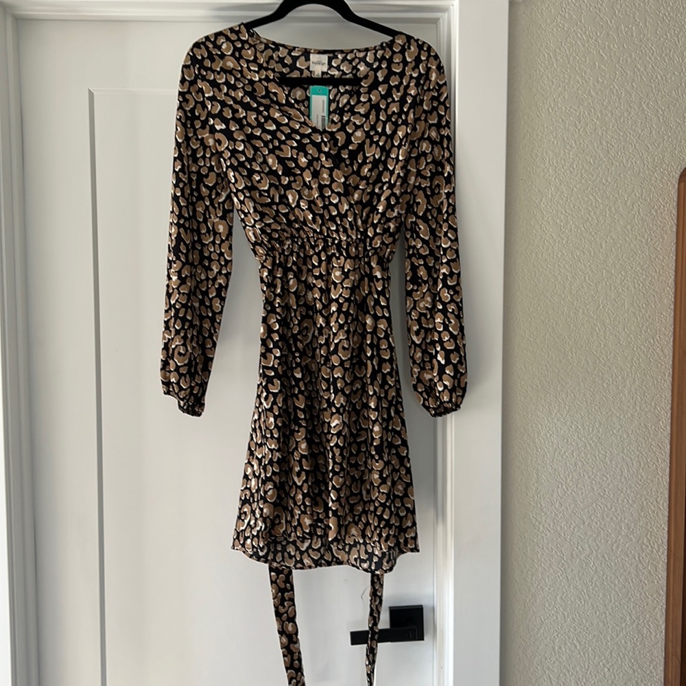 NWT Kaileigh Leopard Print Dress